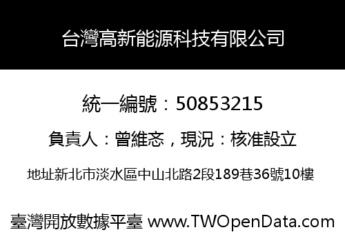 台灣高新能源科技有限公司