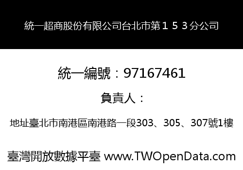 統一超商股份有限公司台北市第１５３分公司